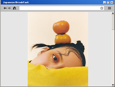 japanese breakfast image; yellow rollover