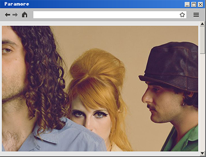 paramore image; pink rollover